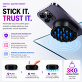 Velaro MagLock 3-in-1 Magnetic Suction Phone Holder